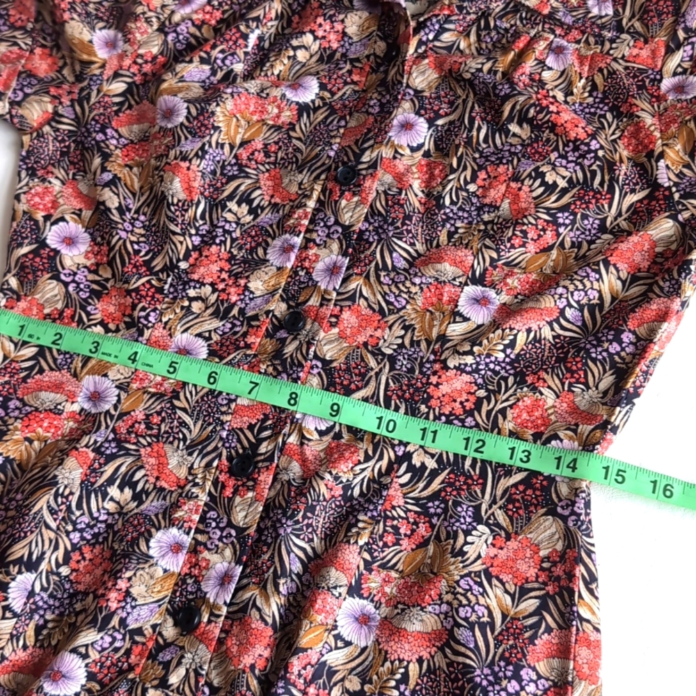 Vintage Allander House of Fraser Floral Midi Dress Women's Size Small - Picture 5 of 9